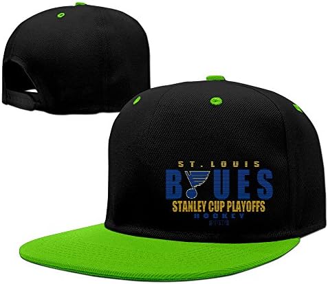 YQUE56 Unisex St Louis Lce Hockey Team Logo 2016 Hip-hop Cap Hat Adjustalbe KellyGreen One Size