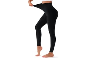 Bluemaple High Waisted Leggings for Women - Tummy Control Pants Non See Through Workout Soft Yoga Pants for Running Plus Size