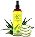 Organic Aloe Vera SPRAY for Body & Hair - Made in USA, Big 12 oz - EXTRA Strong - from FRESHLY CUT Aloe Plant - Easy to Apply - No THICKENERS so it Absorbs Rapidly with No Sticky Residue