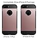 iPhone 7 Plus Case Shockproof Anti-Scratch Protective Heavy Duty Dual layer Rugged Cover Non-slip Grip Case for iPhone 7 Plus-Matte (Rose Gold)