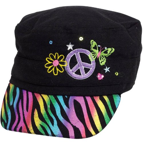 Amscan Groovy Neon Birthday Party Scribble Deluxe Fabric Hat Wearable Favor Supply (1 Piece), 6 1/2