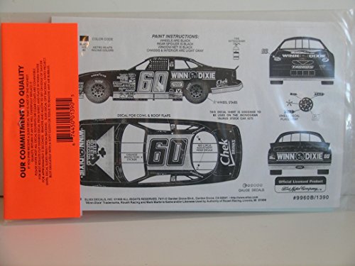 Slixx Decals "Winn Dixie Monogram Taurus Stock Car"