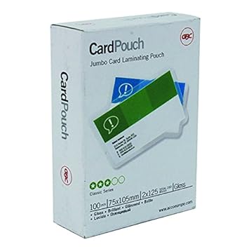 GBC Laminating Pouches Premium Quality 250 Micron 75x105mm Ref 3740303 [Pack of 100]