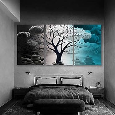 Poster Toile Nuage – Peinture Abstraite Cloud – Art Déco Murale – Sans Cadre