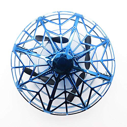 UFO Flying Ball Toys, Gravity Defying Hand-Controlled Suspension Helicopter Toy, Infrared Induction Interactive Drone Indoor Flyer Toys with 360° Rotating & LED Lights for Kids, Teenagers Boys Girls