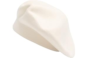 ZLYC Womens French Beret hat, Reversible Solid Color Cashmere Mosaic Warm Beret Cap for Girls