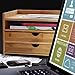 Prosumer's Choice 3-Tier Desktop Organizer, Desk Accessories - Letter Tray for Home or Office - Desk Organization with US Letter Paper Size Drawers for Folders, Mail Organizer, Document Holder