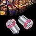 PA 10PCS #1893 #44 #47 #756 #1847 BA9S 4SMD LED Wedge Pinball Machine Light Bulb Pink-6.3V AC/DC