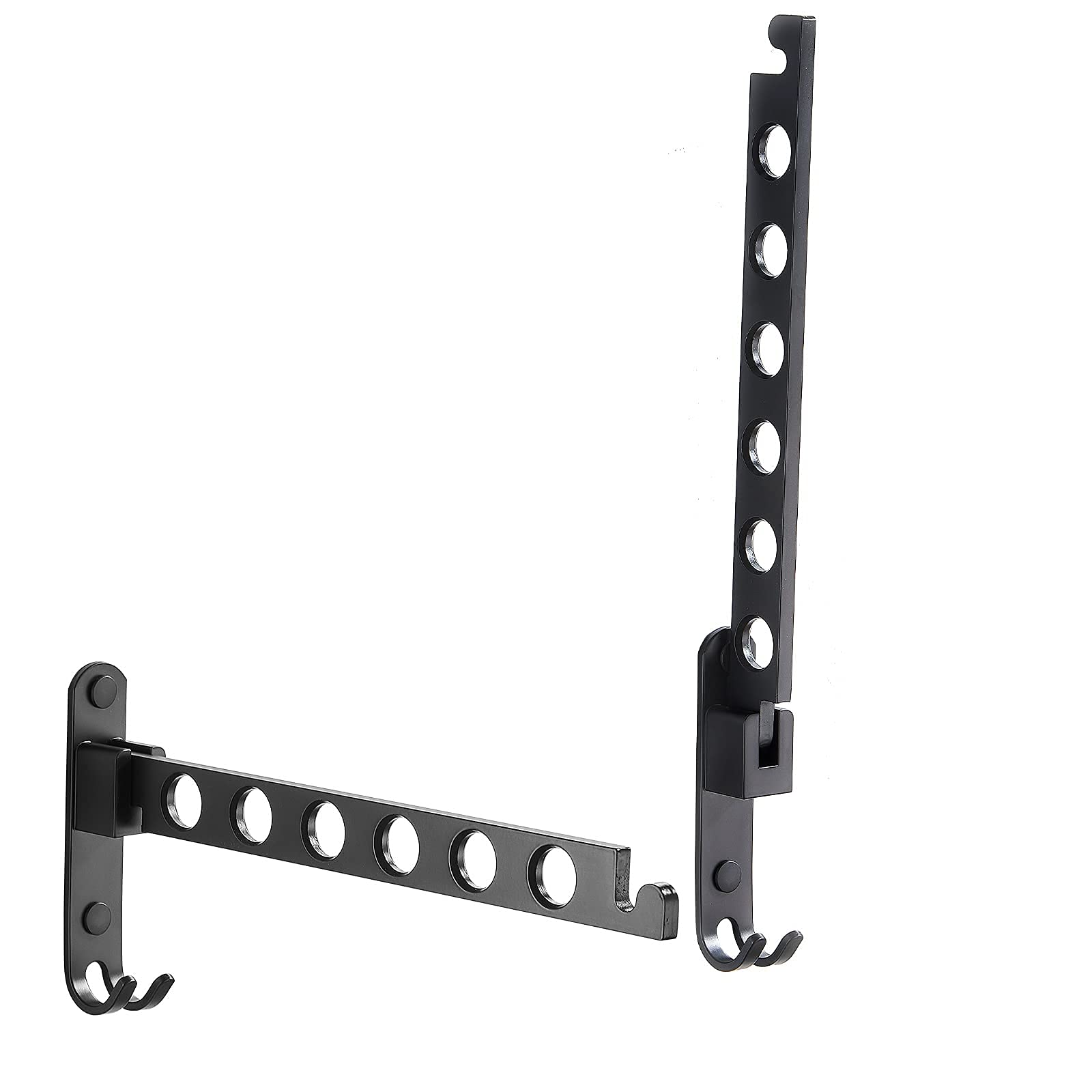 JOOM Retractable Folding Wall Hanger Folding Clothes Hanger Rack Hanging Shelves Clothes Drying Racks Clothes Storage Organizer Laundry Hanger Dryer Rack（two pack）