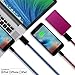 Lightning Cables,AoLiPlus 2Pack Visible Flowing EL Light LED Charging Cords Sync Data Cord for iPhone 7/7 Plus/ 6/ 6 Plus/ 6s/ 6s Plus /5/5s/SE iPad/iPod/Beats Pill+ and More 3ft(Blue&Red)