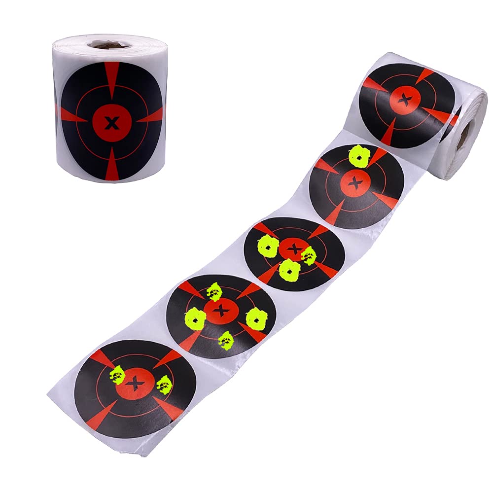 Target House 3 Inch Splatter & Reactive Shooting Paper Target 250 Pcs/Roll