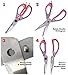 Stainless Steel Kitchen Scissors For Meats, Herbs, Vegetables & Pastries | Multifunctional Scissors with Protective Case, Nut Cracker & Bottle Opener | Gray & Red Kitchen Scissors by Boxiki Kitchen