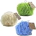 Buddha Bath 3 Pack of Luxury Bath Sponges Eco-Friendly Large Mesh Loofah Pouf