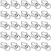 SATINIOR 40 Pieces Key Fob Hardware Keychain Fob Wristlet Hardware with Key Ring for Lanyard (1 Inch)