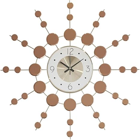 Amazon Co Jp 掛け時計 アイアン 静か 大型 連続秒針 北欧 モダン おしゃれ 個性 寝室 保証付き スタイリッシュ リビング 直径60 インテリア プレゼント Gmumu ホーム キッチン