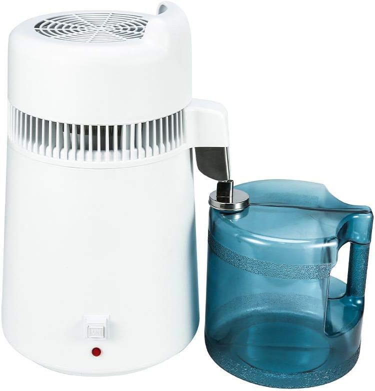 6L Household Pure Water Distiller Machine Distilled Water Distillation Purifier Filter Stainless Steel Glass Jar Carbon Filter