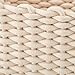 EZOWare Set of 3 Decorative Soft Woven Cotton Rope Nursery Room Baskets Bins Storage Organizer, Perfect for Storing kids Baby Closets, Toys Small Items - White