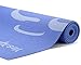 Yes4All Premium PVC Exercise Yoga Mat Printed Design – Printed Yoga Mat Thin Non Slip for Workout, Pilates – Yoga Floor Mat with Design (5mm, Roots and Beginnings Blue)