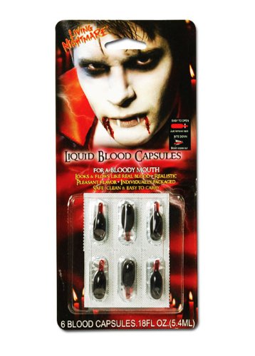 Blue Banana Fake Blood Capsules (6 Pack)