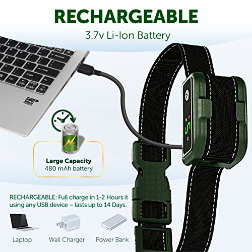 image for The Best Industries [NEWEST 2018 UPGRADED] RECHARGEABLE Bark Collar - 