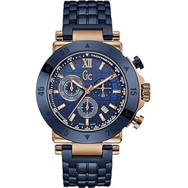 GC Gc-1 Sport Herren-Armbanduhr 44mm Blau Batterie Analog X90012G7S