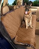 Deluxe Pet Car Seat Cover, Quilted, Water Resistant, and Machine Washable-Tan-56