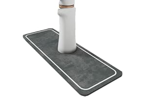 CYlovinho Kitchen Sink Faucet Splash Guard, Faucet Absorbent Mat, Microfiber Faucet Drip Catcher for Countertops, Bathrooms, Farmhouses, RVs (Dark gray)