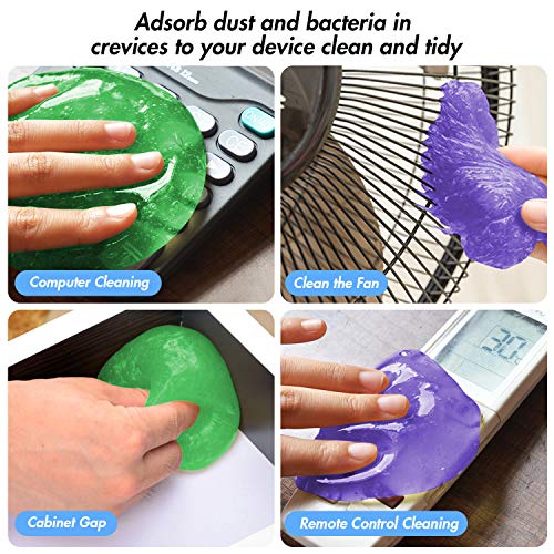 Universal Cleaning Gel for Car Vents, Keyboards,Car Interiors,Home, Electronics Remove Dust Cleaning Gel 5Pcs