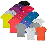 Adidas Youth Big Girls Climalite Short Sleeve Athletic V-Neck Shirt