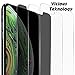 QEONIX Privacy Screen Protector for iPhone 11 Pro Max, iPhone XS Max(6.5 inch), Premium Anti-Spy Real 9H Tempered 3D Glass/Case Friendly, Scratch Proof