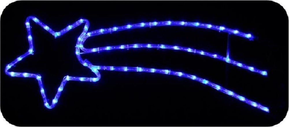 Luci Di Natale Con Flash DECORAZIONI LUCI DI NATALE STELLA COMETA LED+FLASH 160X55H BIANCO CALDO