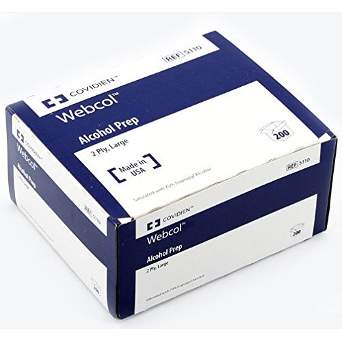 WEBCOL Alcohol Preps-Size: Large Type: 2-Ply - UOM = Case of 4000