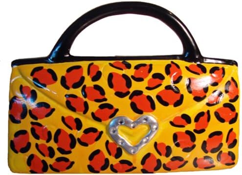 Ceramic Animal Print Handbag Purse Bank (Leopard)