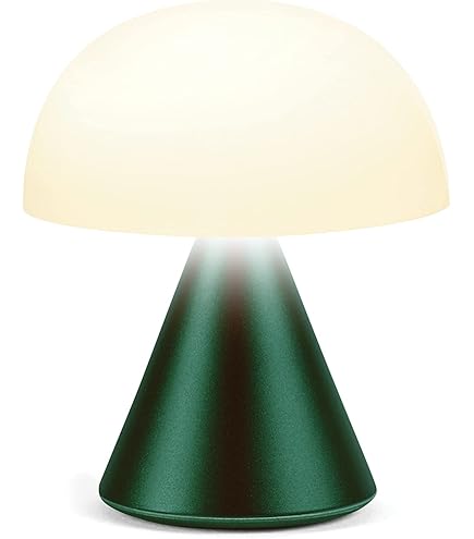 Lexon Mina M Mushroom Lamp - Portable Bedside Light for