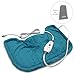 Pure Enrichment PureRelief Neck & Shoulder Heating Pad - 4 Heat Settings, Auto Shut-Off, Universal Fit, Magnet Closure, Soft Micromink, Storage Bag, 5-Year Warranty, Machine Wash (Turquoise Blue)