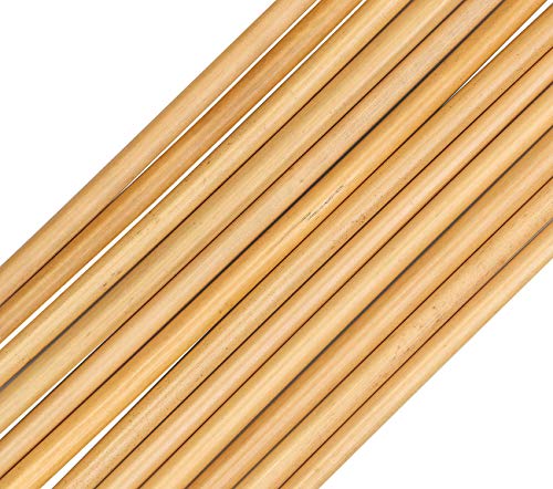 Rosenstein & Söhne Umwelt-Bambus-Trinkhalme: 48 Bambus-Trinkhalme 220 mm, wiederverwendbar, mit Reinigungsbürste… – Bild 6