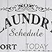 NIKKY HOME Laundry Room Decor Sign, 12 x 16 inch Vintage Farmhouse Wooden Framed Wall Plaque Sign Wall Art