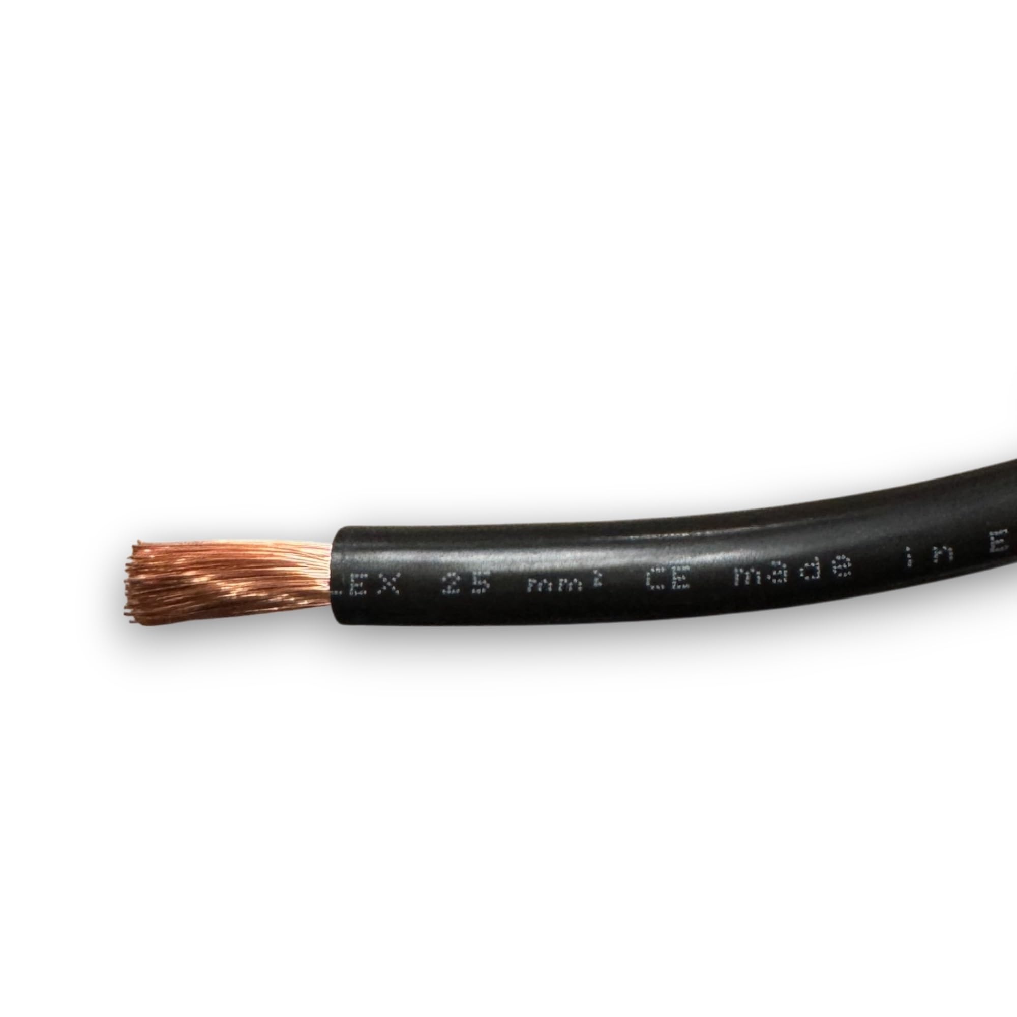 Red & Black Battery/Starter/Welding Flexible PVC Cable Wire 110/170/345 Amp 16mm 25mm 35mm by MKGT® (25mm² Black, 20 Meters)