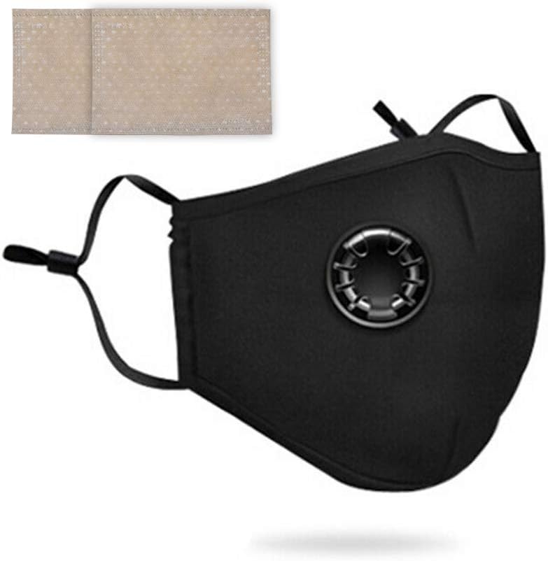 Anti Dust Mask with Filter, Face Mouth Mask,Reusable Washable Outdoor Unisex Mask, Filtered Anti-Pollution Facemask