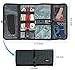 Cable Organizer, Travel Organizer, Valkit Best Electronics Accessories Wire Cord Cables Tires Wrap Case Cover Bags Rolling Organizer Fit Cosmetic for Weekender Travel Management, Small Size-Dark Grey