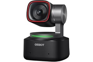 OBSBOT Tiny 2 Webcam 4K Voice Control PTZ, AI Tracking Multi-Mode & Auto Focus, Web Camera with 1/1.5" Sensor, Gesture Control, 60 FPS, HDR Light Correction, Webcam for PC, Streaming, Meeting, etc.