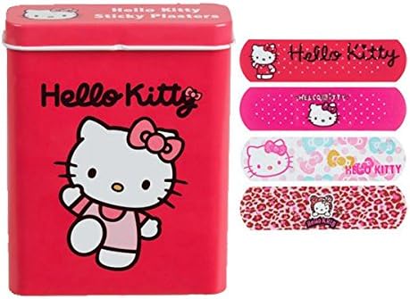 HELLO KITTY CAJA METALICA CON TIRITAS: Amazon.es: Salud y cuidado personal