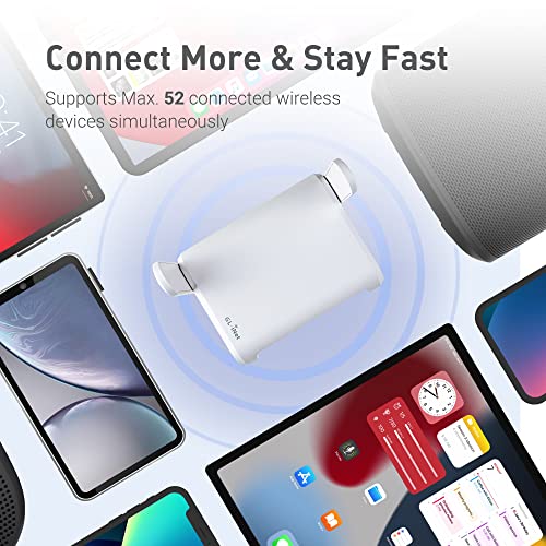 GL.iNet GL-SFT1200 (Opal) Portable WiFi Travel Router, Mini VPN Wireless Router for Fiber Optic Modem, Mobile Internet WiFi Repeater, Dual Band Openwrt Computer Routers, Home/Business/RV/Cruise