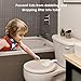 Baby Safety Toilet Locks -Professional Baby Proof Toilet Lid Lock with Arm 3M Adhesive Mount - Top Safety Toilet Seat Locks No Tools Needed Easy Installation with 3M Adhesive (1PC Toilet Lock)