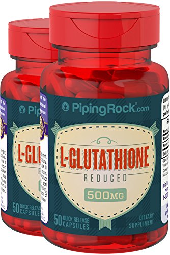 glutathione piping rock Piping Rock L Glutathione Reduced 500 Mg 2 Bottles X