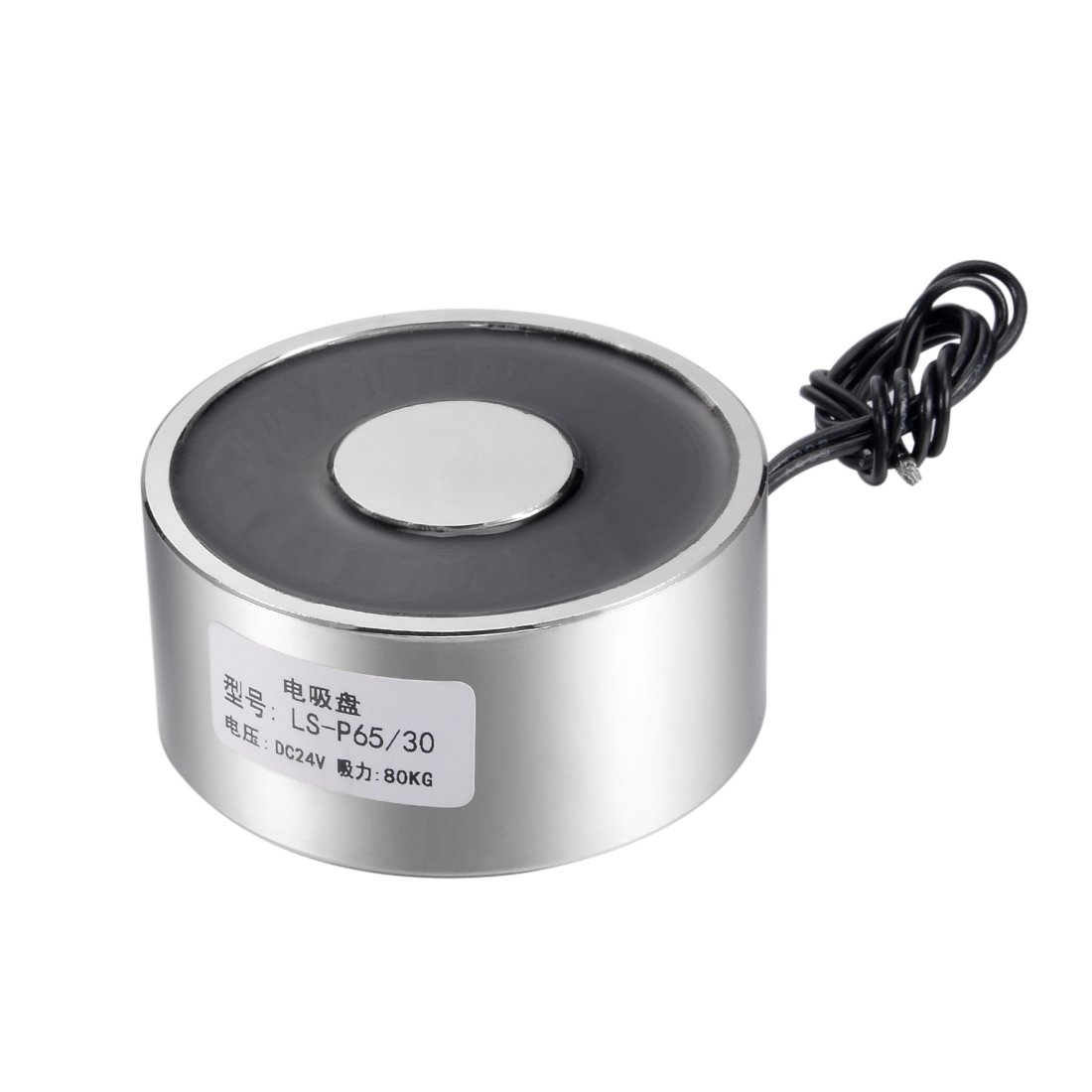 uxcell 80x38mm DC12V 1000N Electric Sucking Disc Solenoid Lift Holding Electromagnet