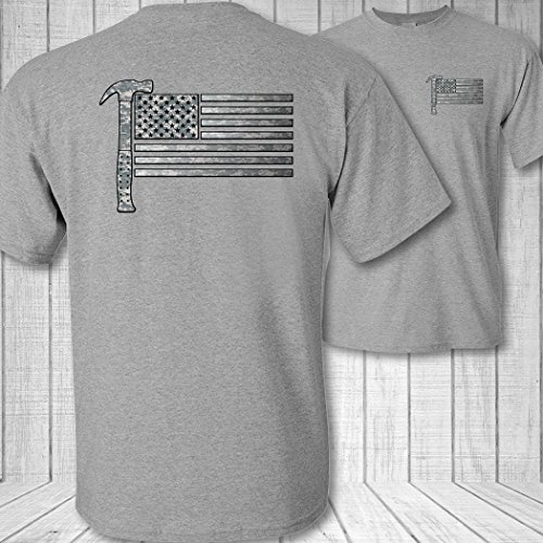 Men's American Flag Roofer Shirt - Thumbnail 3
