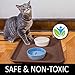 Easyology Premium Pet Food Tray - Dog Food Mat and Cat Food Mat with Non Skid Design - Best Pet Bowl Mat for Containing Spills, 17.5'' x 14’'