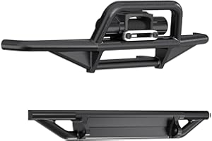 SPEELIK Front & Rear Bumper Aluminum Winch for Traxxas 1/18 TRX4M High Trail K10 Upgrade Parts RC Crawler Car