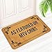 DoubleJun Funny Doormat As Featured On MTV Cribs Entrance Mat Floor Rug Indoor/Outdoor/Front Door Mats Home Decor Machine Washable Rubber Non Slip Backing 29.5